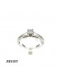 Bague Solitaire Or Blanc 18 k