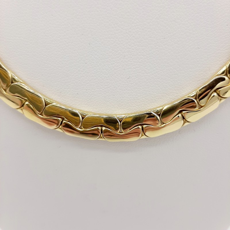 Collier Maille Haricot 18 K