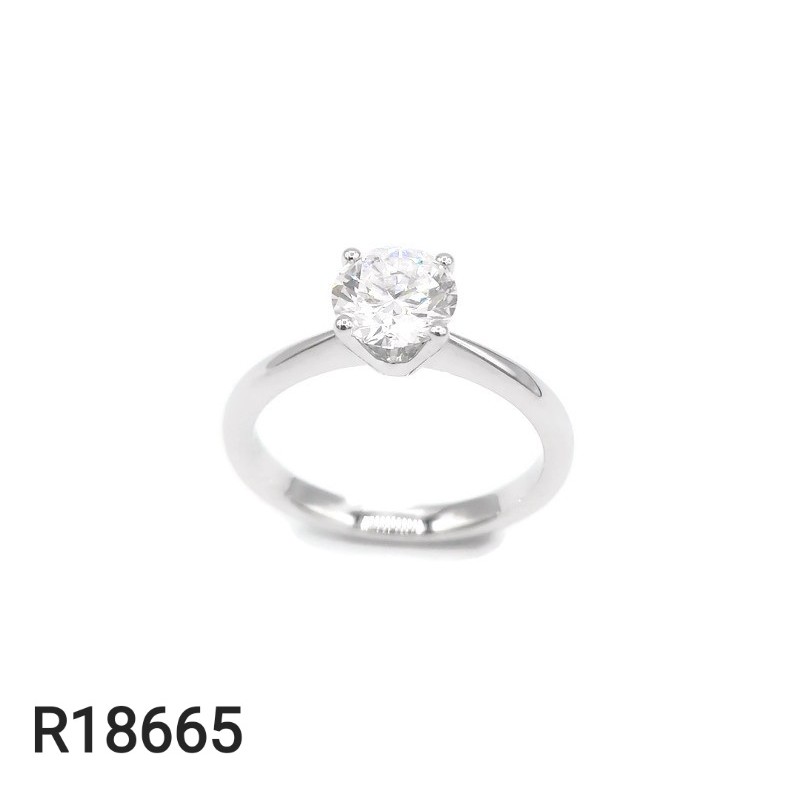 Bague Solitaire 1,06 Ct Or...