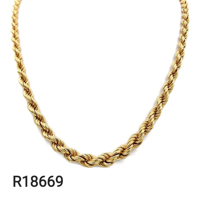 Collier Maille Corde 18 K