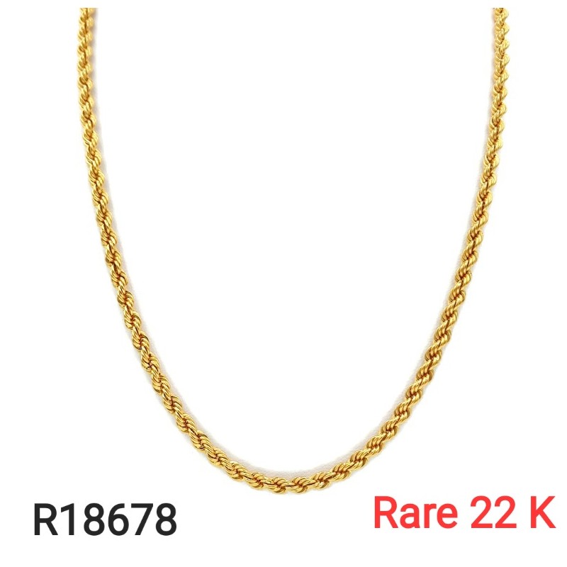 Collier Maille Corde 22K