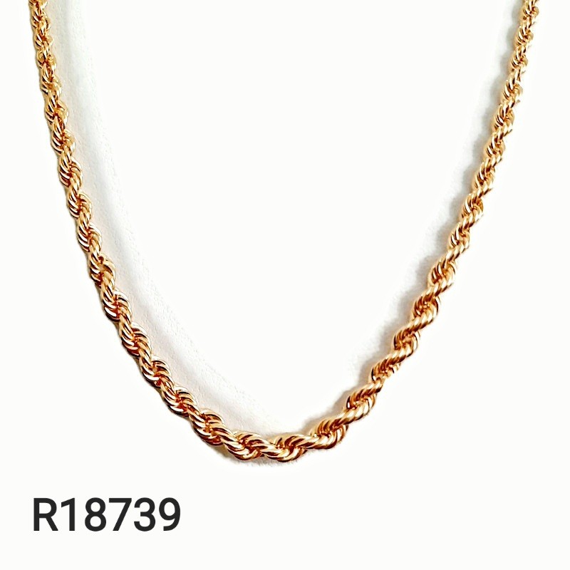 Collier Maille Corde 18 K