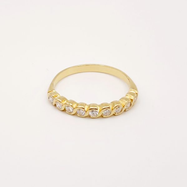 Bague Or Jaune 18K et Diamants