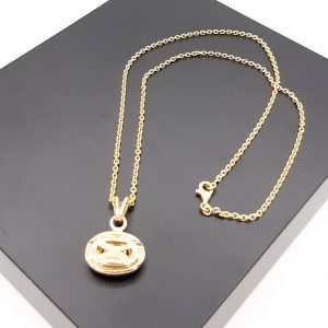 Collier Or Jaune 18K x Pendentif Or Jaune Brillant VVS 2.F