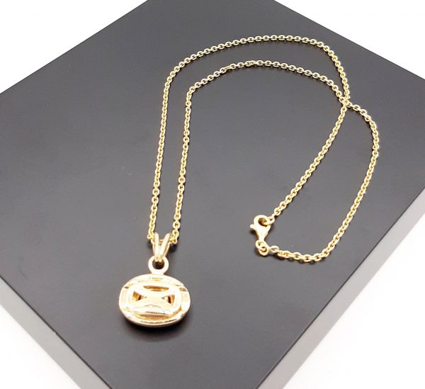 Collier Or Jaune 18K x Pendentif Or Jaune Brillant VVS 2.F