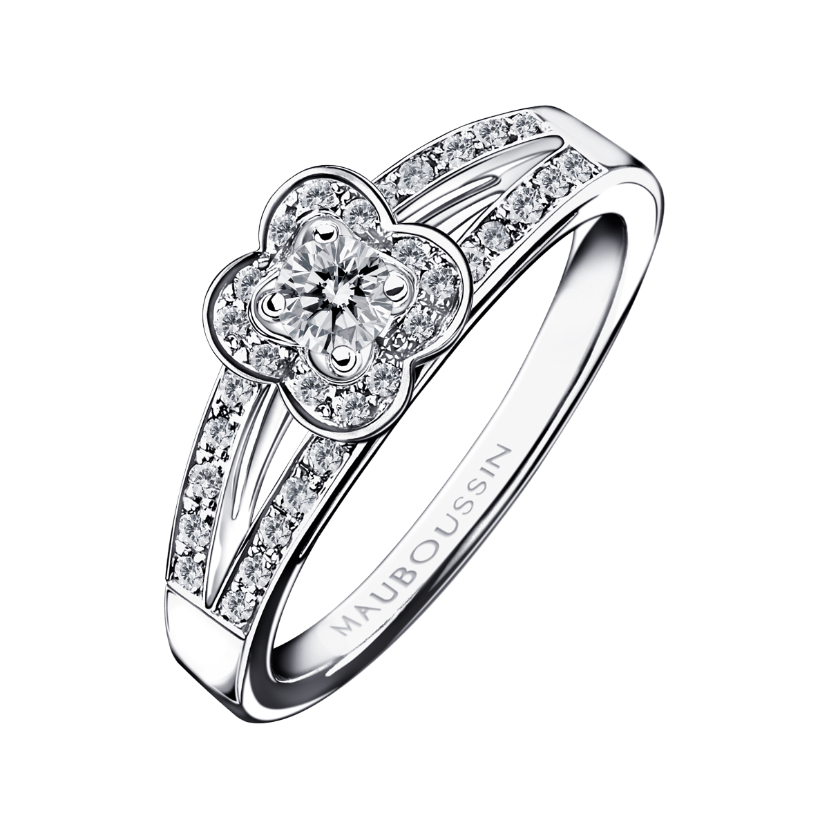 Bague Mauboussin Chance of Love N°3 Or Blanc 18K