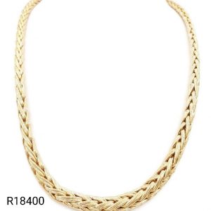 Collier Maille Palmier Or Jaune 18K