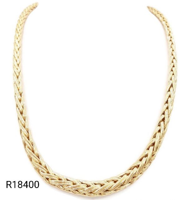 Collier Maille Palmier Or Jaune 18K