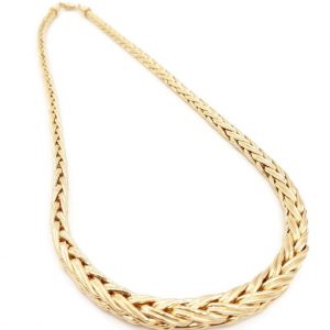 Collier Maille Palmier Or Jaune 18K