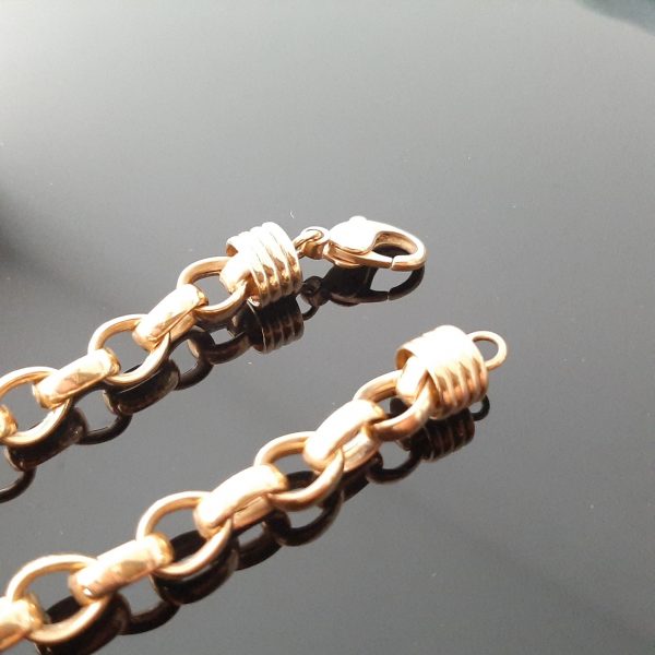 Bracelet Maille Jaseron Or Jaune 18K