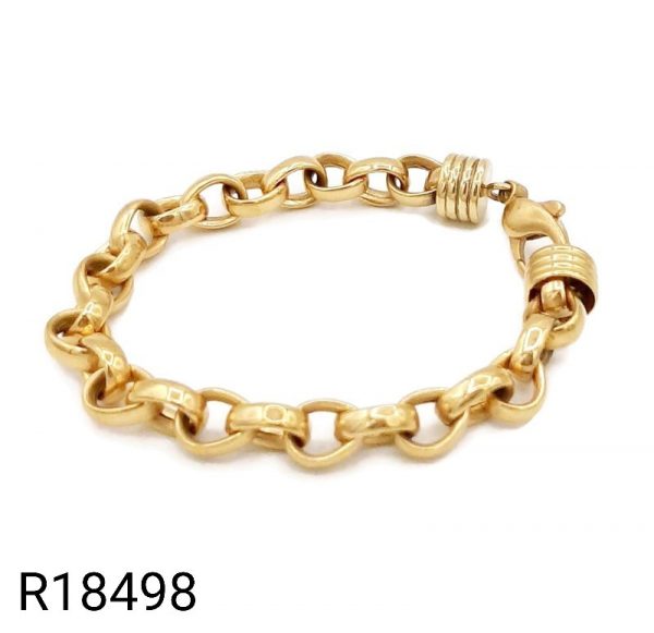 Bracelet Maille Jaseron Or Jaune 18K