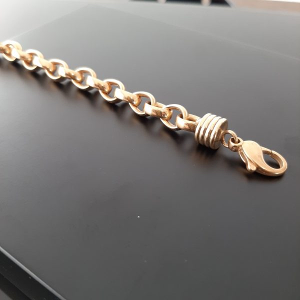 Bracelet Maille Jaseron Or Jaune 18K