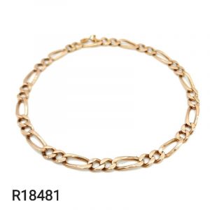 Bracelet Maille Figaro 18K