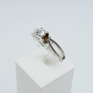 Bague Diamant 0,13 Ct Or Blanc