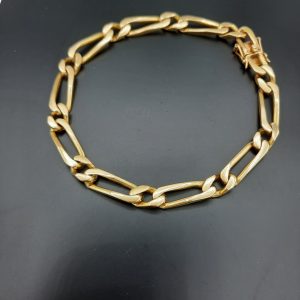 Bracelet Homme Maille Figaro 18K