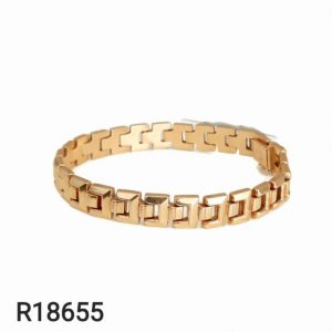 Bracelet Maille Alternée 18 K