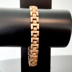 Bracelet Maille Alternée 18 K