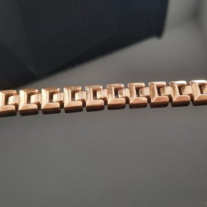 Bracelet Maille Alternée 18 K