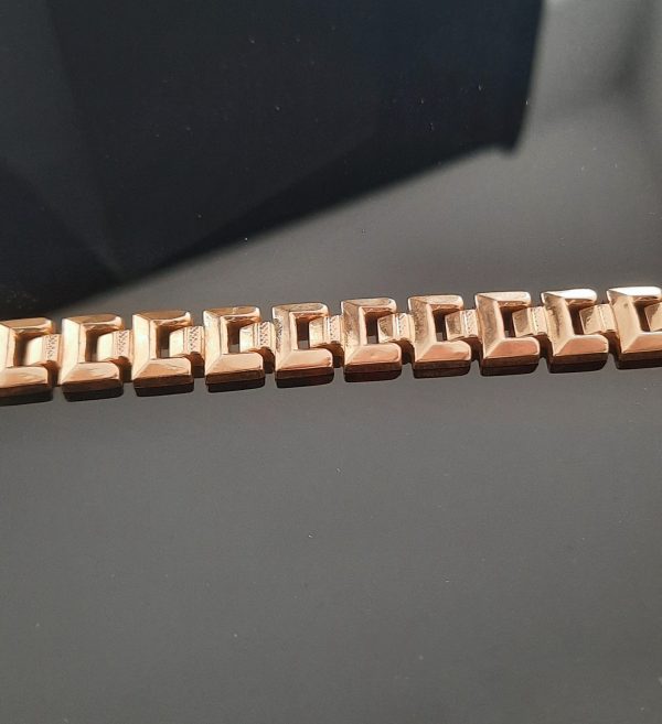 Bracelet Maille Alternée 18 K