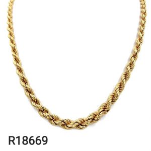 Collier Maille Corde 18 K