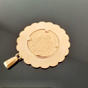 Pendentif Porte Pièce Napoléon III Tête Laurée