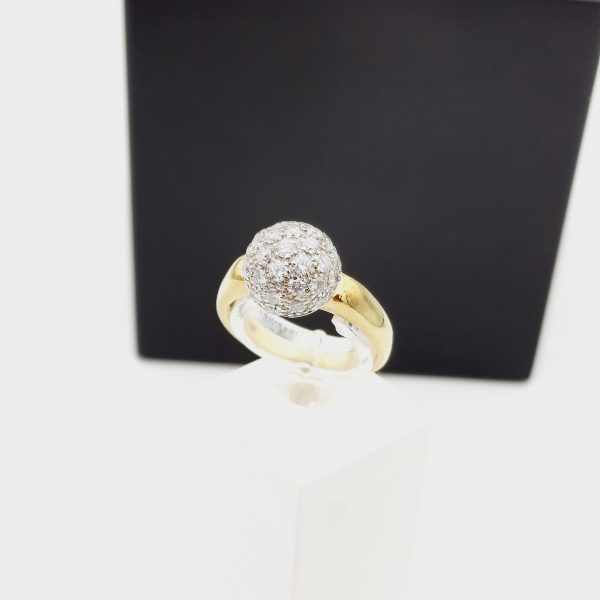 Bague Diamants Or Jaune 18 K