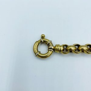 Bracelet maille forçat ronde or 18K bijou occasion