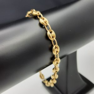 bracelet maille grain de café