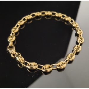 bracelet maille grain de café