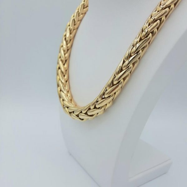 collier maille palmier