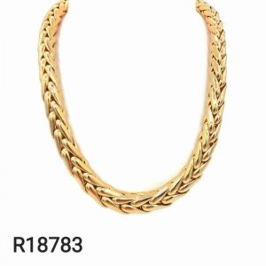 collier maille palmier