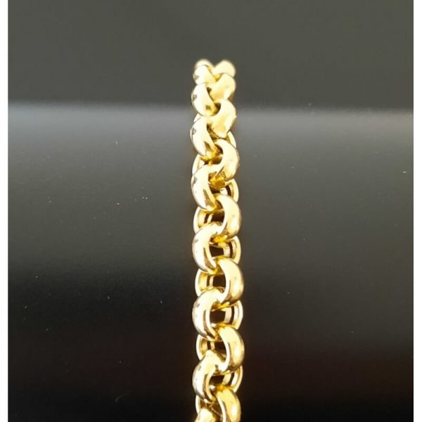 bracelet maille gourmette alternée