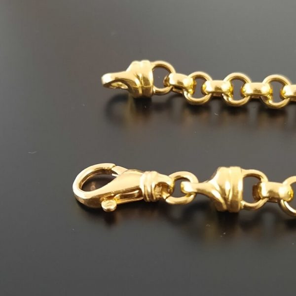 bracelet maille gourmette alternée