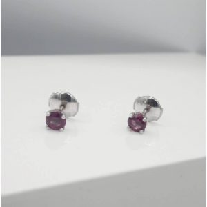 boucles d'oreilles tourmaline or blanc