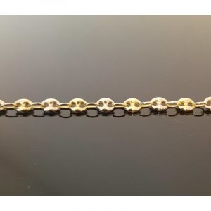 bracelet maille grain de café or jaune