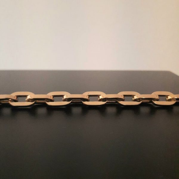 bracelet maille forçat or jaune