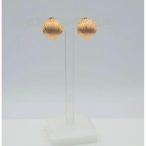 boucles d'oreilles coquillages or jaune 18K