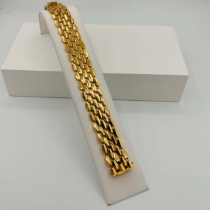 Bracelet Manchette Vintage Or Jaune 18K