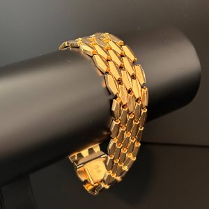 Bracelet Vintage Manchette Or Jaune 18K