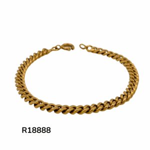 18888 bracelet homme maille gourmette 22K