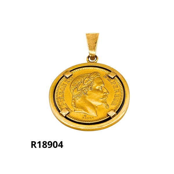 pendentif porte pièce 20 frs napoléon