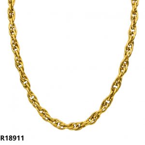 Collier Maille Double Vintage Or Jaune 18K Bijoudoccasion