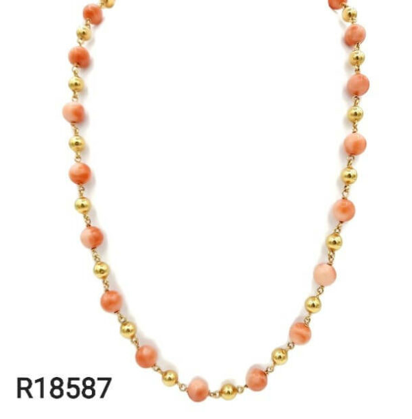 Collier Corail Or Jaune 18K
