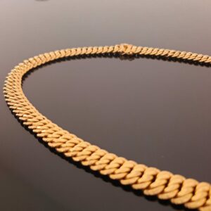 Collier Or Jaune Maille Américaine