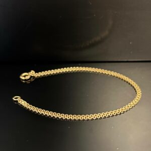 Bracelet Chaine Maille Forçat Or Jaune