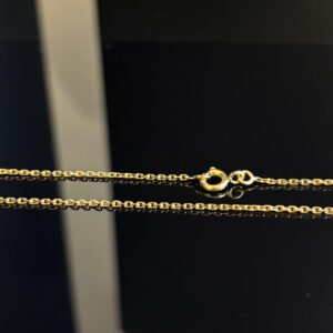 collier maille forçat or jaune