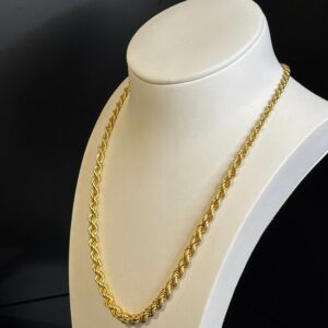 Collier Maille Corde Or Jaune