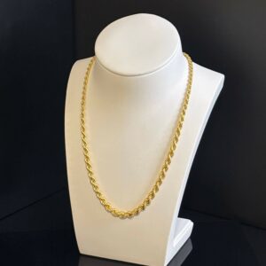 Collier Maille Corde Or Jaune