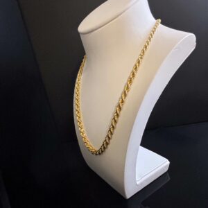 Collier Maille Corde Or Jaune