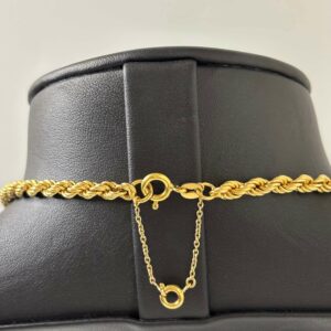 Collier Maille Corde Or Jaune